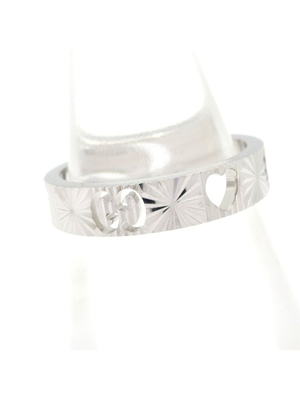★SOLD★ Gucci Ring Icon 18k White Gold - Picture 2 of 9